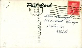 1957 J D Mc Carthy Baseball Postcard Jim Landis Chicago White Sox 2