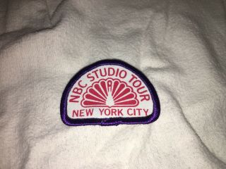 Estate Vintage Nbc Studio Tour York City Cloth Patch 2.  25 Width