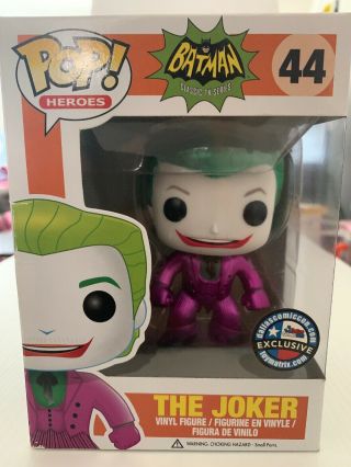 The Joker Funko Pop Exclusive Comic Con Metallic Figure