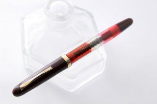 Omas Extra 620 Ogiva - Ultra Rare Burgundy Demonstrator - Fountain Pen - Piston - 80 