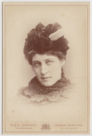 Stage Cabinet Photo - Lillie Langtry,  Actress And Mistress Of Edward Vii By Downey