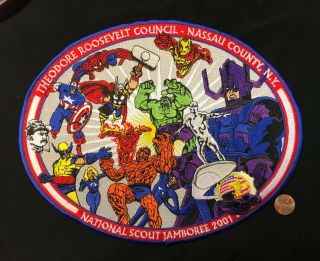 Theodore Roosevelt Council Bsa Oa Lodge 412 Avengers 2001 Jamboree Jacket Patch