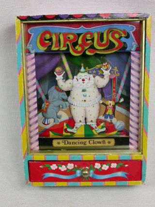 Dancing Circus Clown Musical Jewelry Box Spencer Gifts Atlantic City 1970 