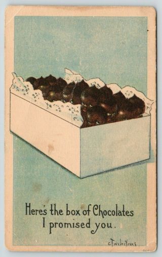 Charles Twelvetrees Black Americana Box Of Chocolates I Promised Baby " Kisses "