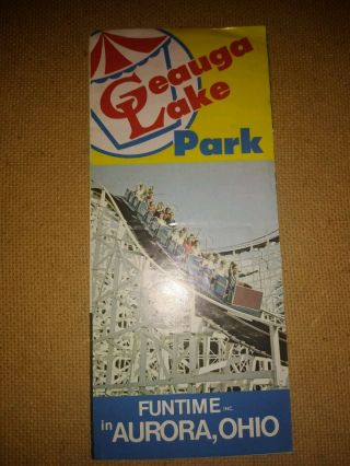 Very Rare - Geauga Lake Brochure - After Renovations 1970s - Wow