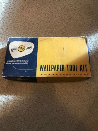 Vintage A.  B.  C Craft Way Wallpaper Tool Kit (american Brush Corporation)