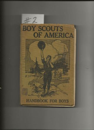HAND BOOK - 1912 HARD BOND - Fourth Edition - Boy Scout BSA 7/20 5