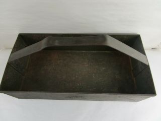 Vintage LYON Metal Tool Box Tote Tray Caddy 17.  5 