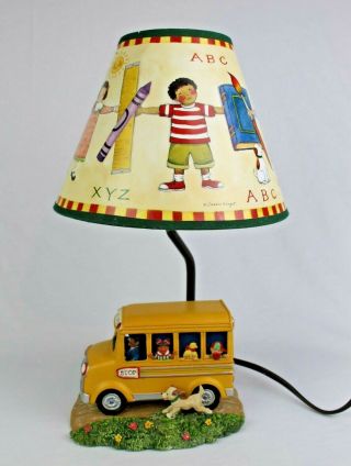 Susan Winget School Bus Desktop Lamp - Great For Teacher 