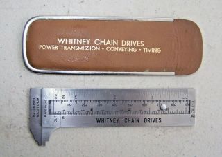 Whitney Chain Drive Co Hartford Ct (the Executive Pocket Chum) Caliper Rule
