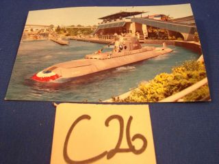 C26 Vintage Walt Disney Disneyland Postcard Tomorrowland Atlantis Submarine Ride