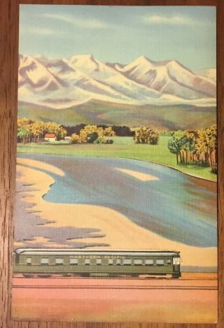 Northern Pacific,  Crazy Mt,  North Coast Limited,  Postcard