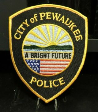 Company Closed,  Patch Retired: City Of Pewaukee,  Wi.  Police Patch