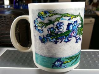 Chaleur Master Impressionists J Burrows Vincent Van Gogh Iris Flowers Coffee Mug