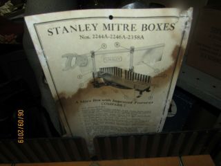 VTG Stanley No 2246A Miter Box Mitre & Saw Carpenter Cabinetmaker Tool USA PICS 2