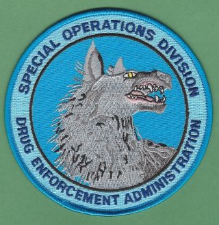 Dea Drug Enforcement Administration Special Operations Division Police Patch