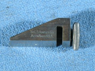 One Vintage L.  S.  Starrett No.  298 Key Seat Clamp Stop Rule Usa Machinist Tool