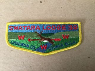 Swatara Merged Oa Lodge 39 Old Scout Flap Patch