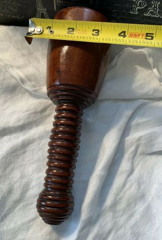 Lignum Vitae Lathe Turned Antique Mallet Chisel Hammer Woodworking Hollow Core