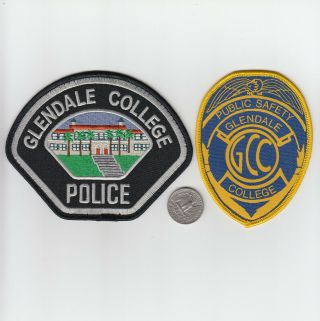 Obsolete California Glendale Community College Gcc Police Patch Los Angeles Co.