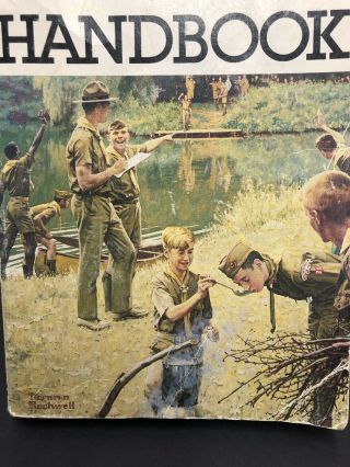 The Official Boy Scout Handbook 1979 vintage,  collectors,  Norman Rockwell 2