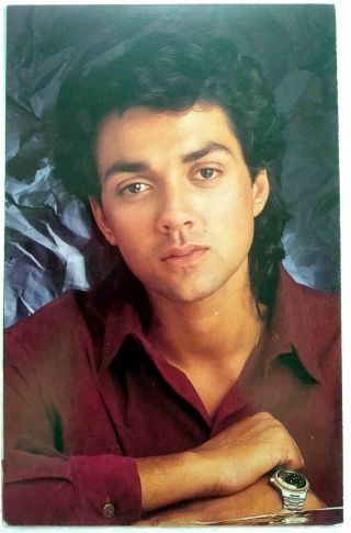 Bollywood Young Actor - Bobby Deol - Rare Old Post Card Postcard