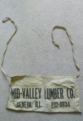 Geneva Illinois Builder Supply Co & Mid Valley Lumber Nail Tool Pouch Aprons 4
