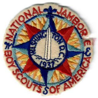 1937 1st National Jamboree Patch Felt Bsa Unsewn