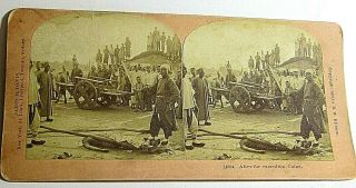 A Chief Boxer rebellion after beheaded execution Stereoview n China 1902 Kilburn 2