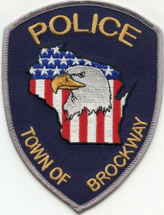 Brockway Wisconsin Wi Police Patch