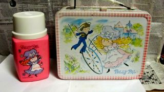 Vintage Polly Pal Lunch Box With Pink Thermos 1974 Metal King - Seeley Thermos Co.