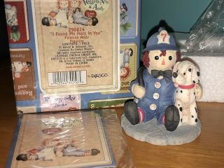 Raggedy Ann And Andy “i Found My Hero In You " Enesco ❤️ Fireman 