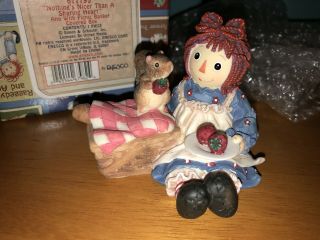 Raggedy Ann And Andy “nothing Is Nicer Than A Shared Heart " Enesco ❤️