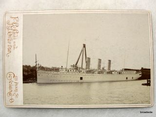 Northern Steamship Company North West Cabinet Card Bill & Overton,  Cleveland,  Oh