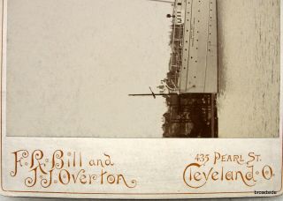 Northern Steamship Company NORTH WEST cabinet card Bill & Overton,  Cleveland,  Oh 2
