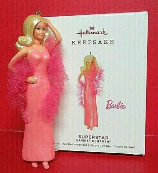 Hallmark 2019 Limited Edition Barbie Ornament Superstar