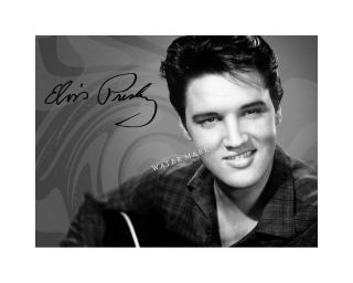 Elvis Presley Signed 8x10 Photo Print Guitar The King Autographed 2