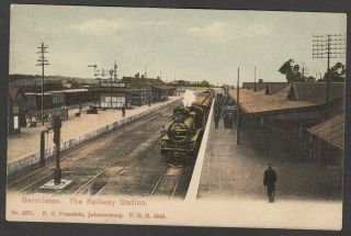 Postcard South Africa Railway Station Train At Verulam Early View By Fuesslein