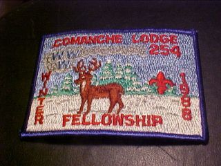 Oa Comanche Lodge 254 Ex1988 - 1 Winter Fellowship Patch