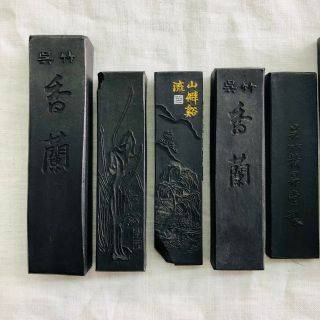 Vintage Japanese Ink Stick Calligraphy 14lot/呉竹 (Kuretake) etc /total 471grams 8