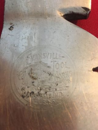 Single Bit Evansville Tool Fox Embossed Axe Hatchet