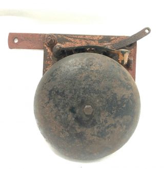 Antique 6 Inch Cast Iron Bell School Sport Boxing Events Start Up