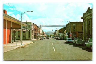 2 Vintage Postcards Street View Ellensburg Washington Ellis Photo G1