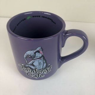 Rainforest Cafe Purple Elephant Tuki Makeeta 20 Oz.  Ceramic Coffee Tea Cup Mug 3