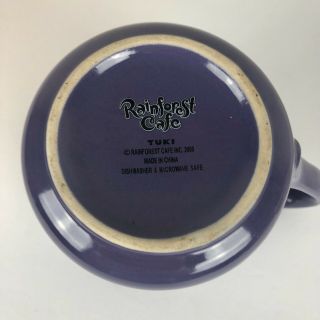 Rainforest Cafe Purple Elephant Tuki Makeeta 20 Oz.  Ceramic Coffee Tea Cup Mug 8