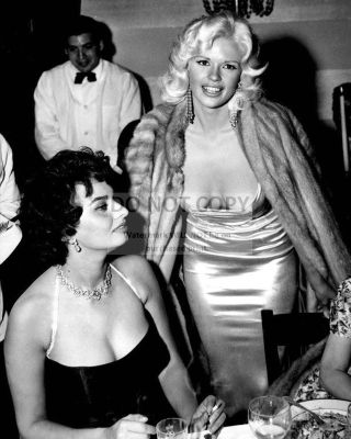 Sophia Loren & Jayne Mansfield 1957 Party - 8x10 Publicity Photo (cc873)