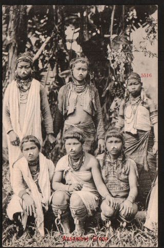 Ac1026 Ethnic Assamese India Area Assam Postcard