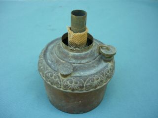 Vintage Oil Lamp The Tiny Miller Insert Made In Usa For Parts/restore