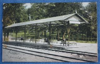 Postmarked 1907 Manila Grove Park Trolley Station Coaldale Tamaqua Pa Postcard