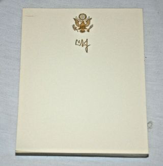 President Lyndon Johnson White House Eversharp Pen Presidential Seal Stationary 3